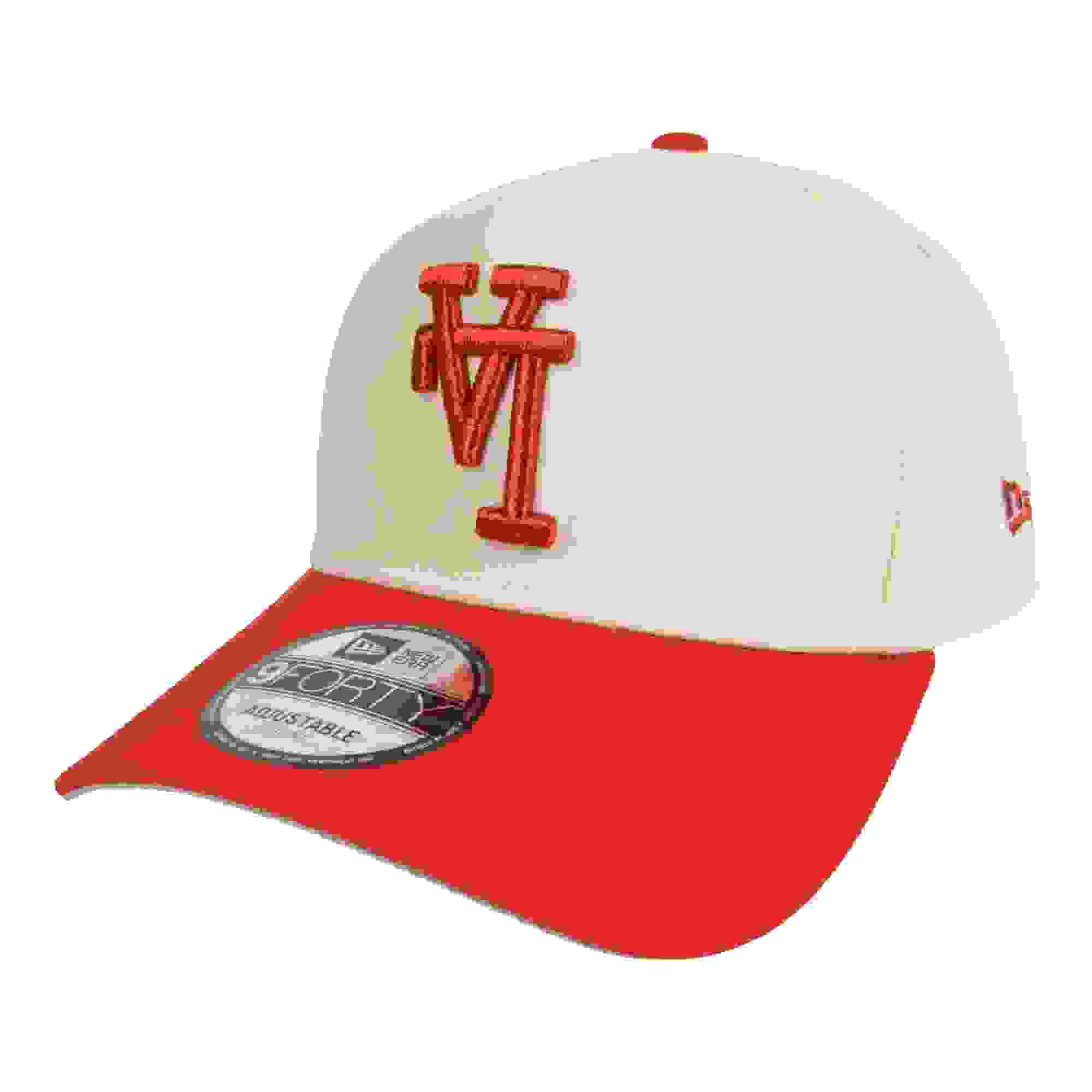 New Era Los Angeles Dodgers 9FORTY Upside Down Cream/Red Snapback Hat